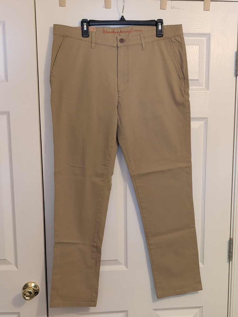 Weatherproof Vintage Men's Khaki Chino Pants NWT